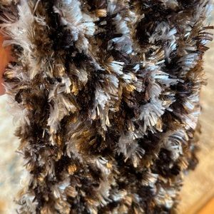 Cozy Scarf Winter Brown Fluffy